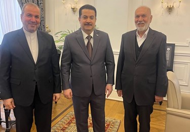 لقاء رئيس مجلس إدارة شركة بلند بايه مع رئيس وزراء العراق وسفير إيران في العراق(2025/03/01)